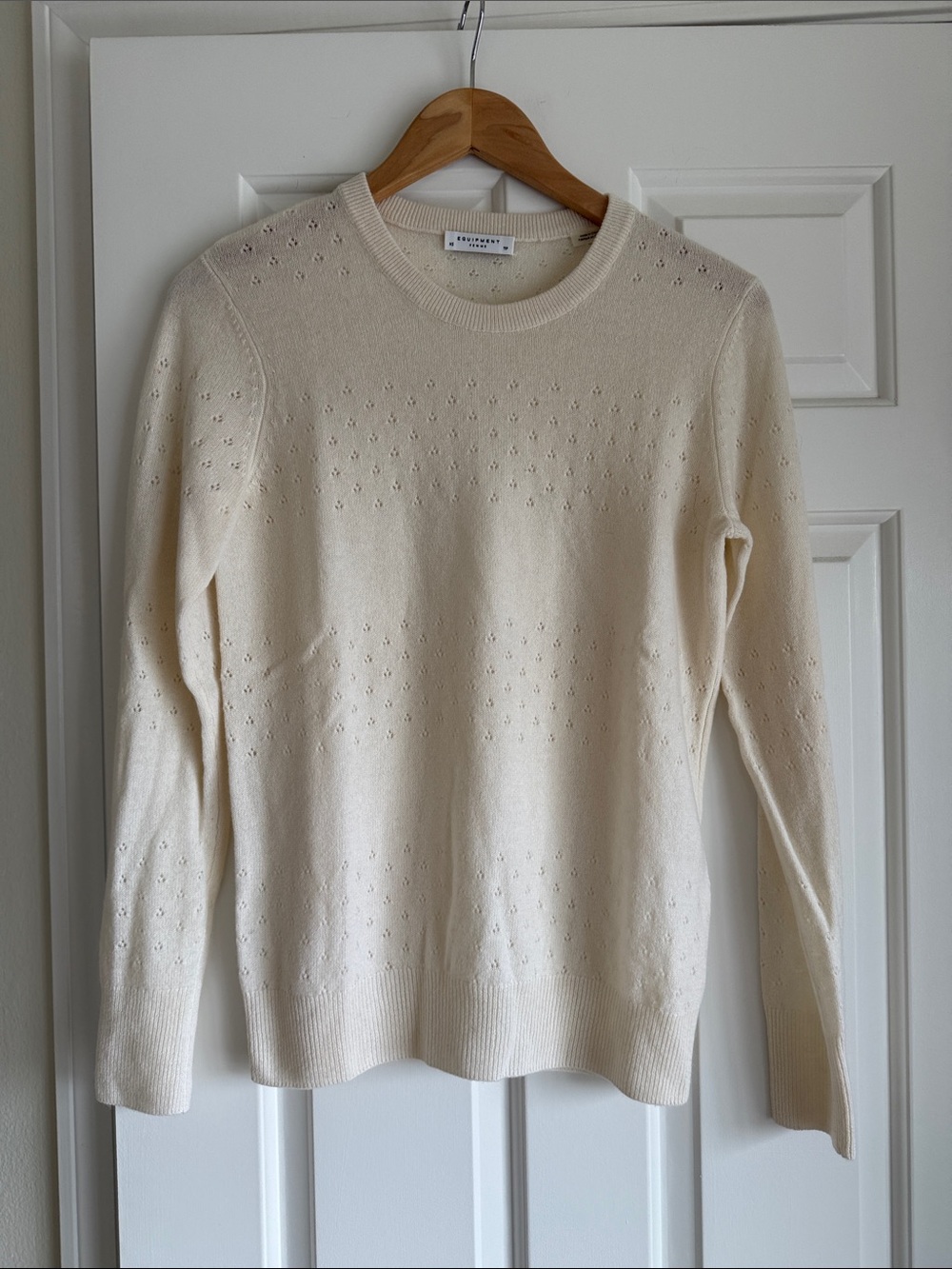 Equipment Cream Cashmere Sweater - XS